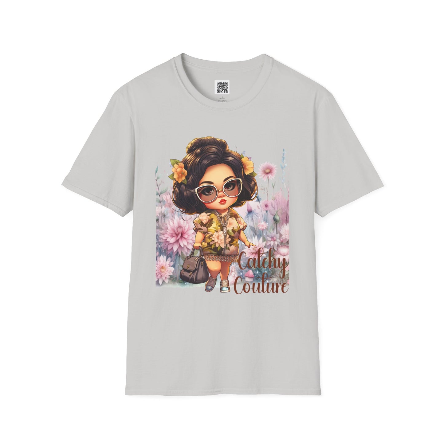 Catchy Couture | Unisex Softstyle T-Shirt - Stylish Floral Design for Fashion Lovers