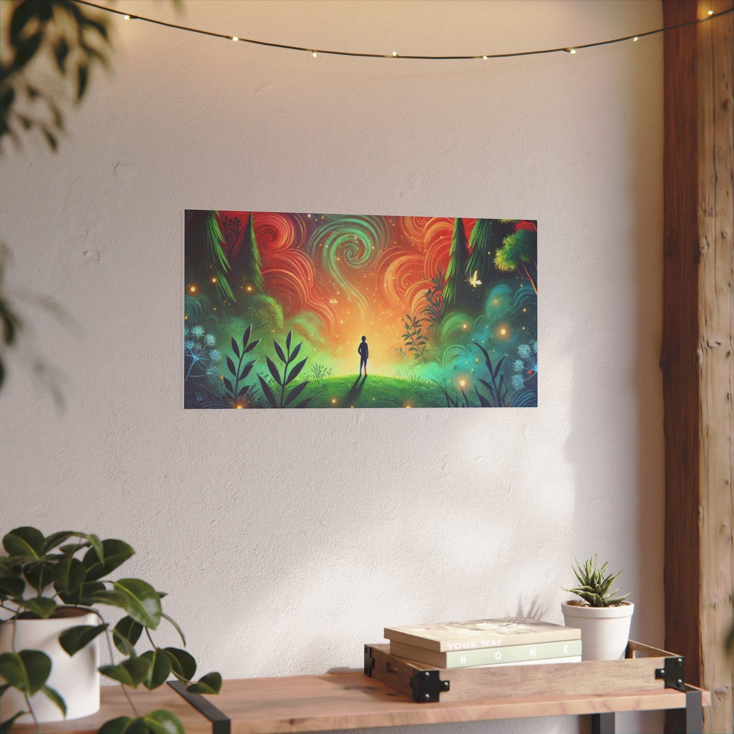 Whimsical Nature Giclée Print Canvas - Dreamlike Forest Art for Home Decor
