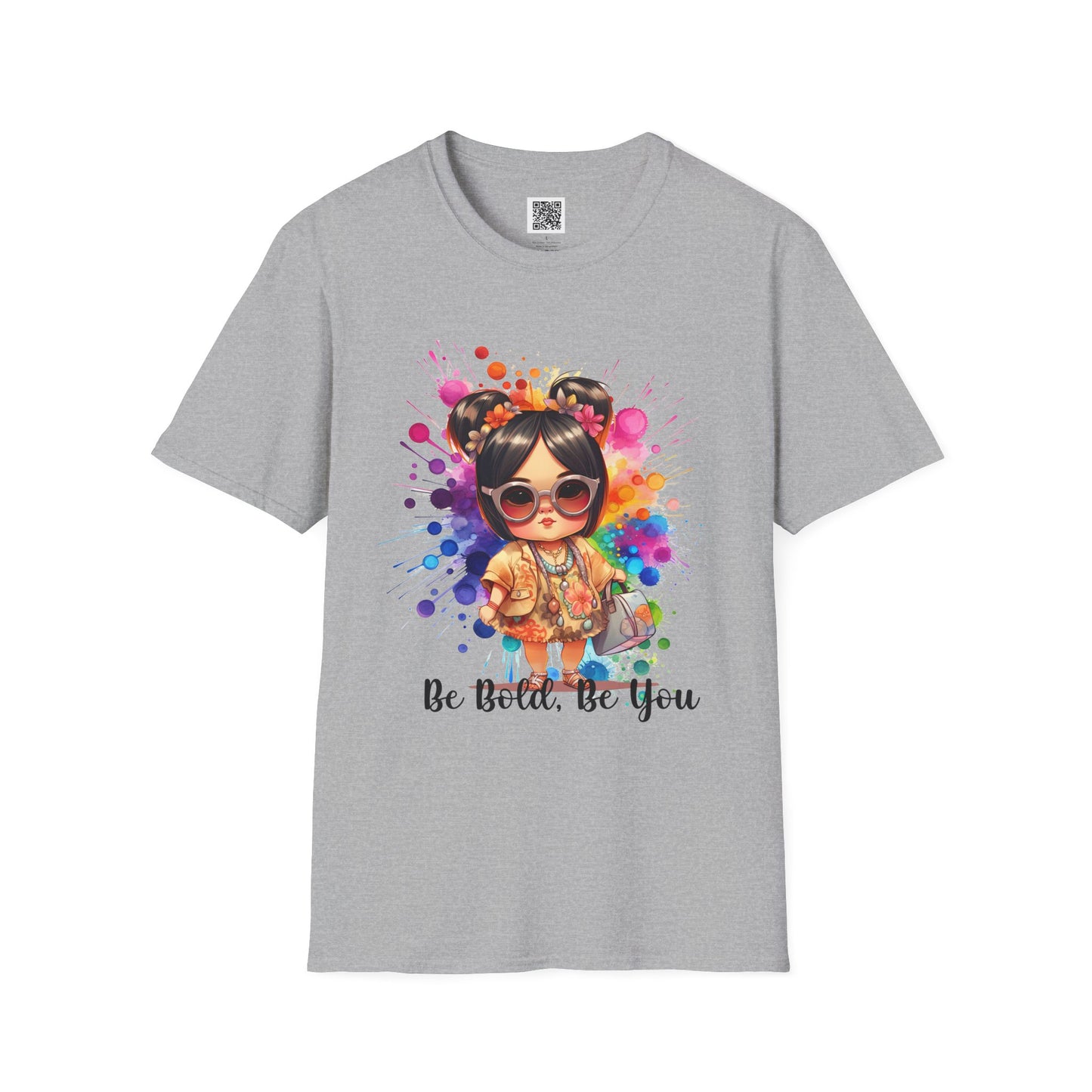 Be Bold, Be You | Unisex Softstyle T-Shirt - Colorful Graphic Tee for Self-Expression