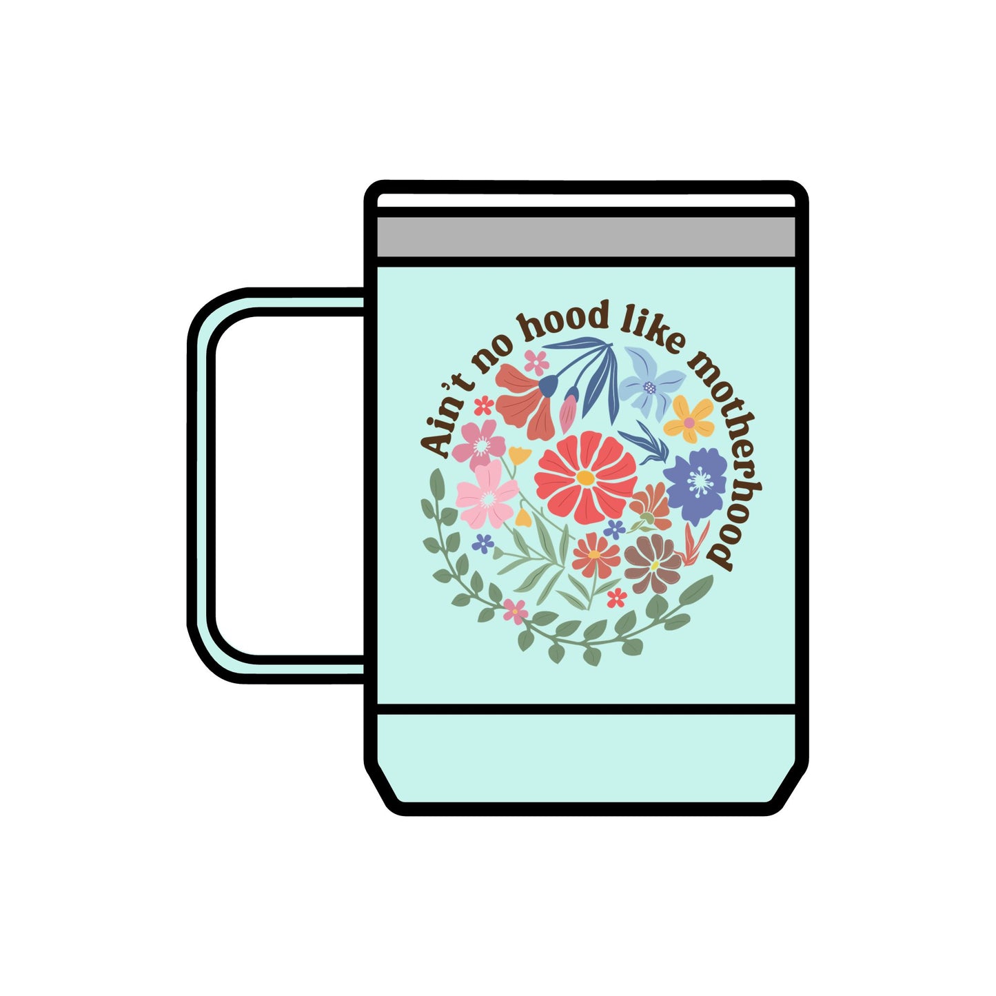 Floral Motherhood Coffee Mug Tumbler - 15oz Inspirational Gift