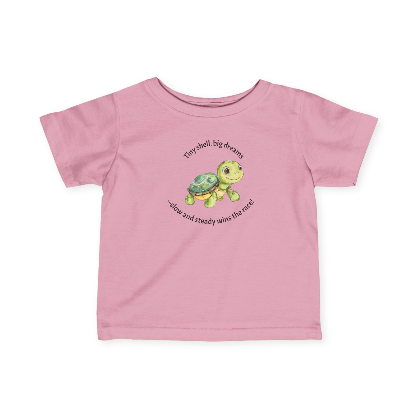 "Tiny Shell, Big Dreams" - Cute Turtle Infant Tee