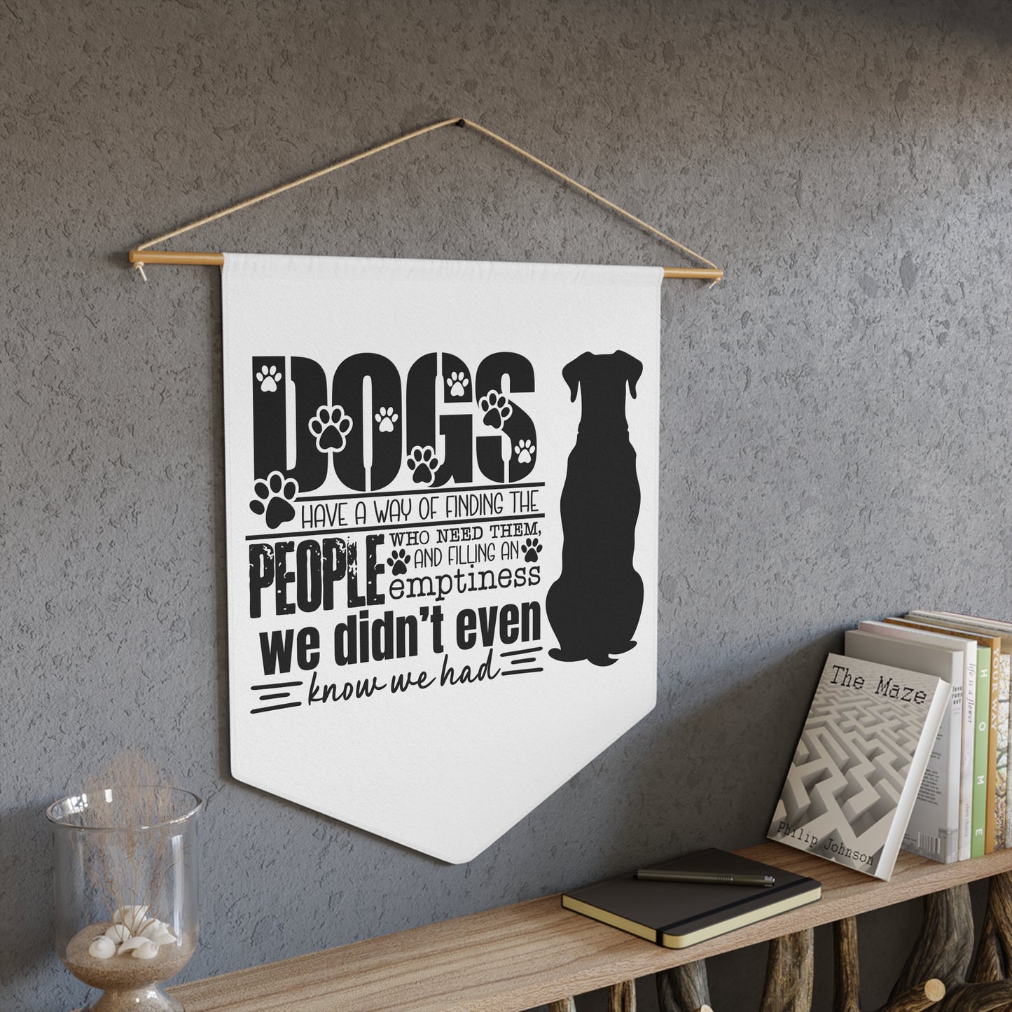 Dog Lover's Wall Pennant - Fill Your Home with Love and Paw Prints - Perfect Gift for Pet Owners