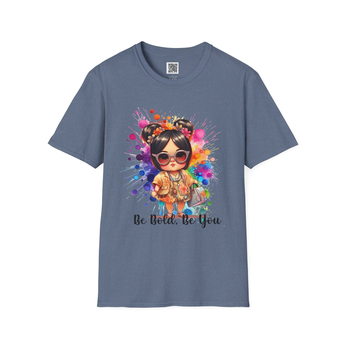 Be Bold, Be You | Unisex Softstyle T-Shirt - Colorful Graphic Tee for Self-Expression