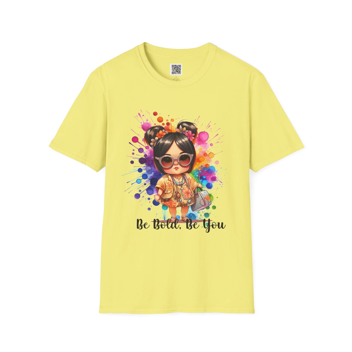 Be Bold, Be You | Unisex Softstyle T-Shirt - Colorful Graphic Tee for Self-Expression