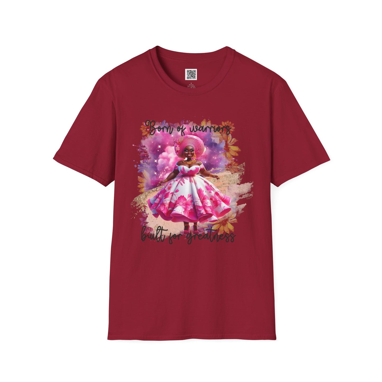 Born of Warriors | Unisex Softstyle T-Shirt - Empowering Design for Greatness