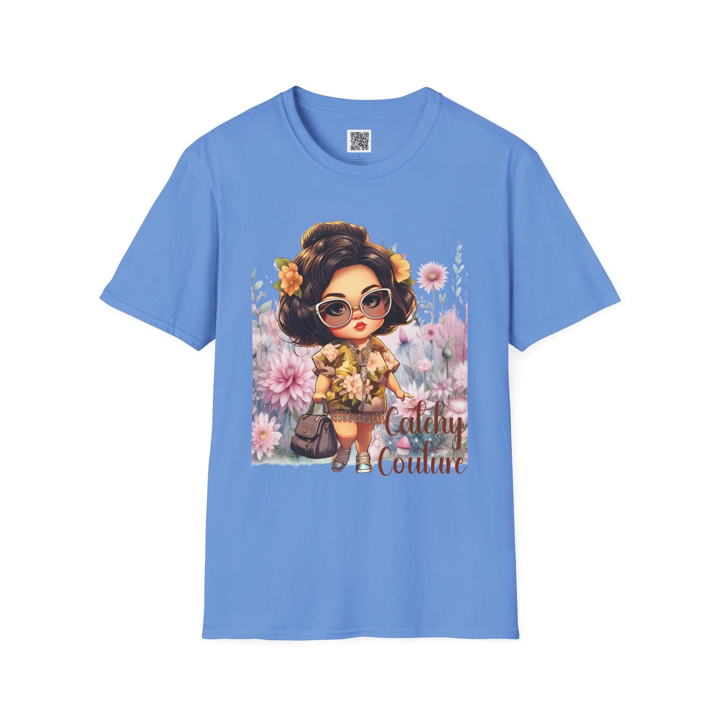 Catchy Couture | Unisex Softstyle T-Shirt - Stylish Floral Design for Fashion Lovers