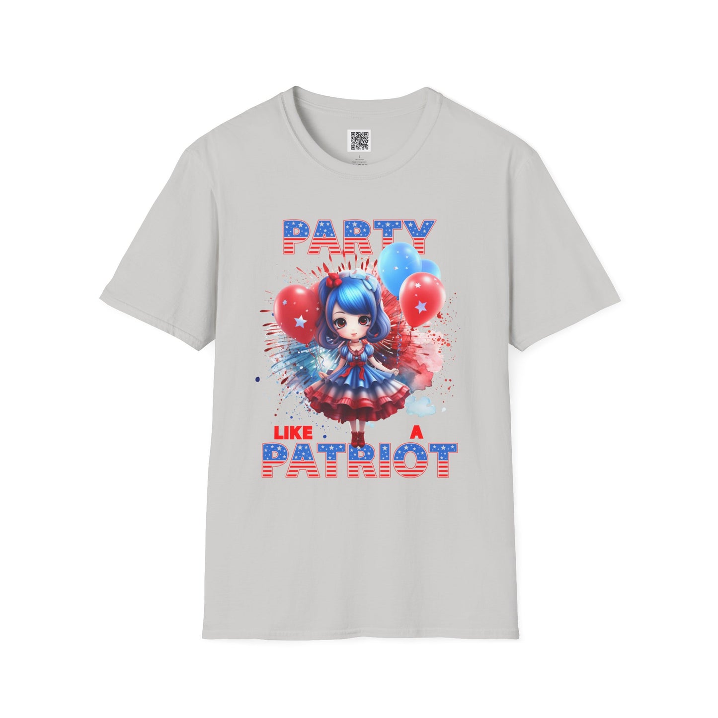 Party Like A Patriotic - Unisex Softstyle T-Shirt