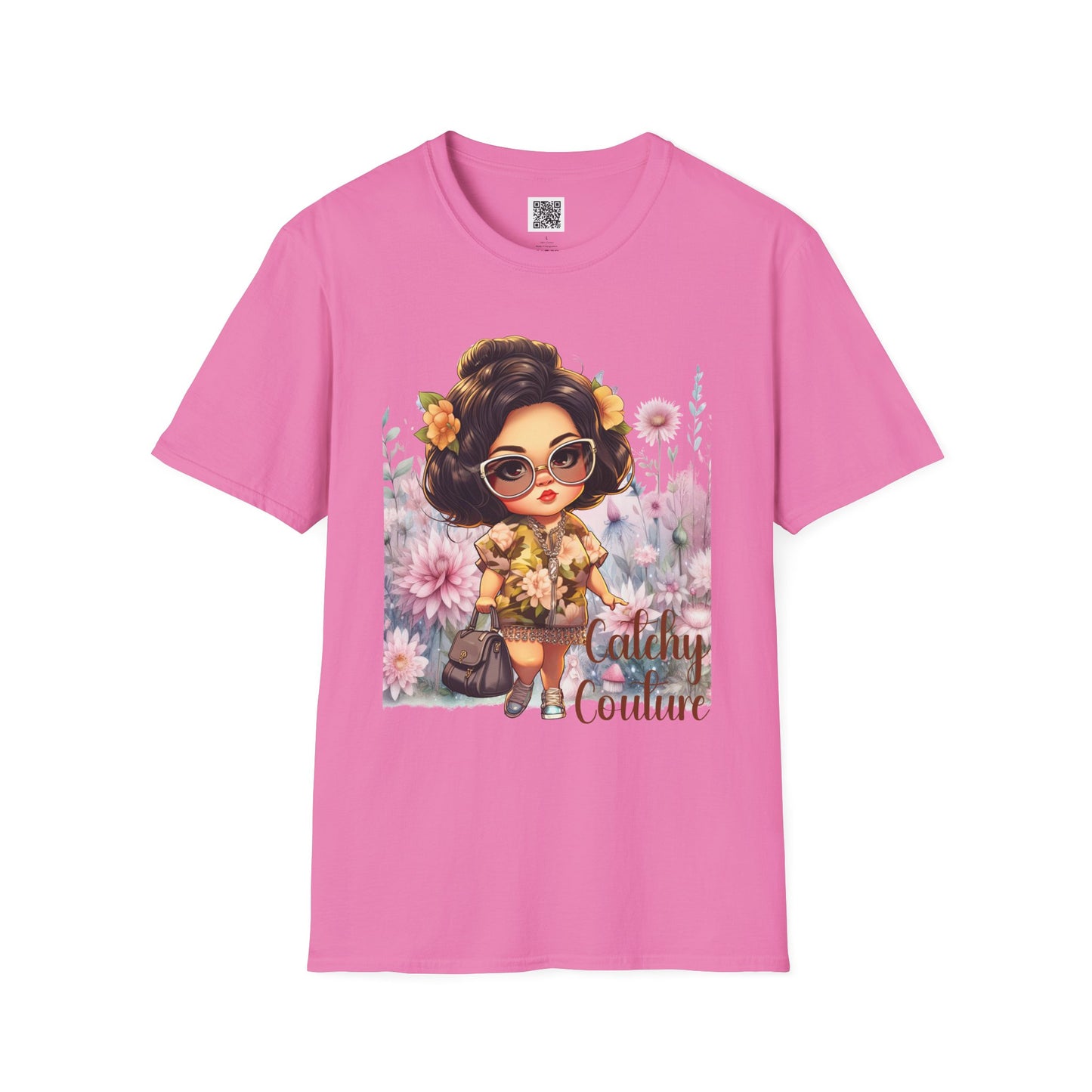 Catchy Couture | Unisex Softstyle T-Shirt - Stylish Floral Design for Fashion Lovers