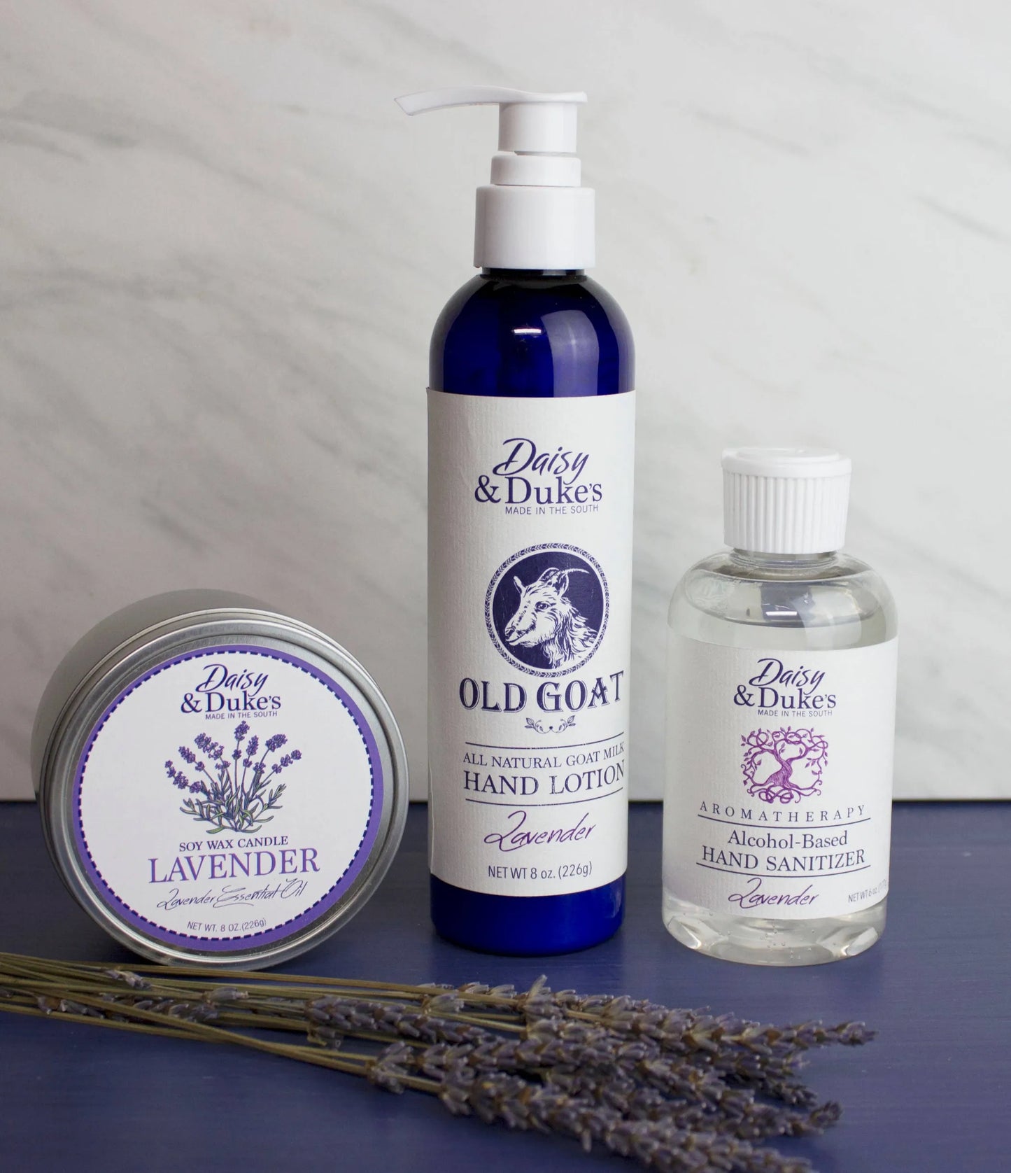 Lavender Gift Box with hand sanitizer- Medium (candle)