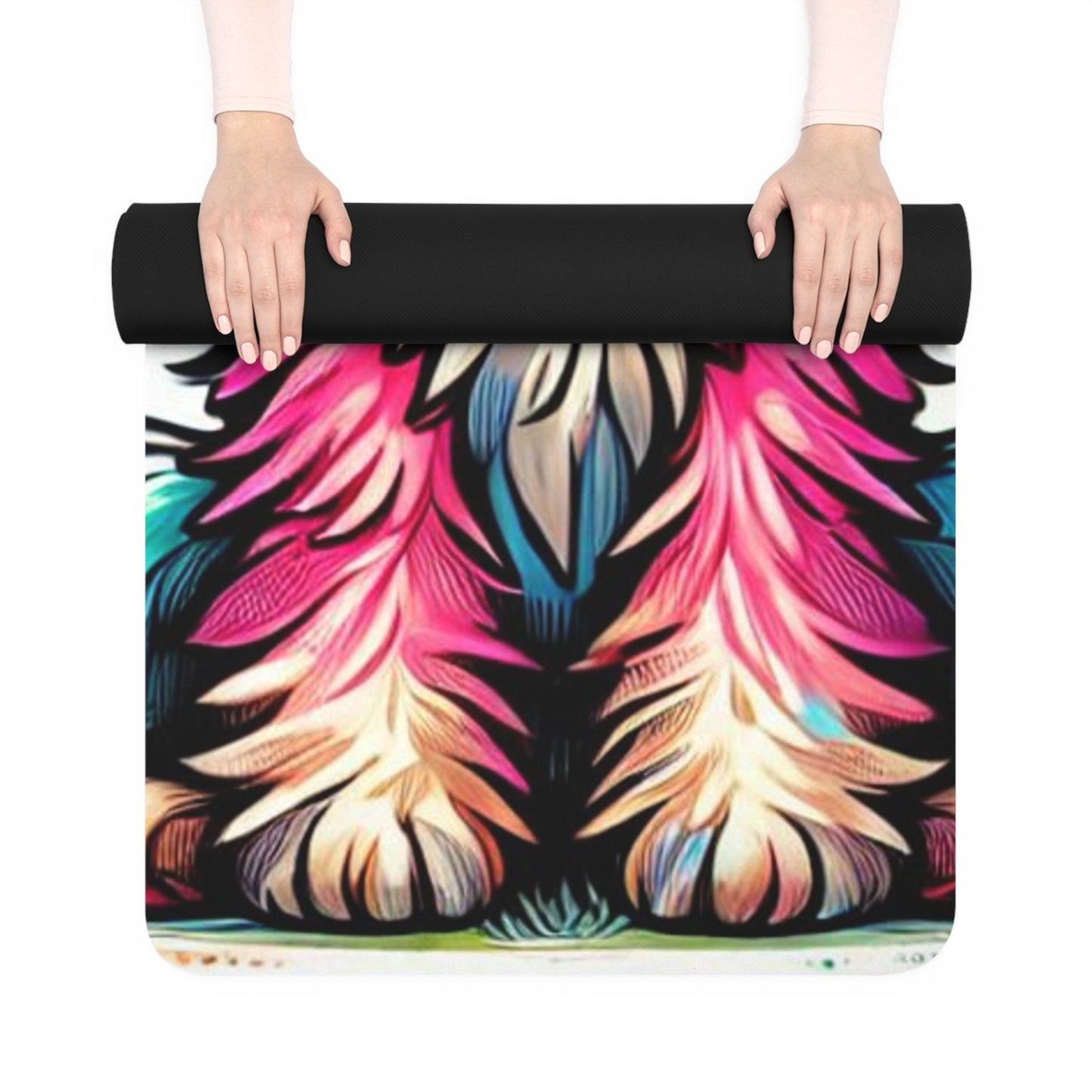 Cute Dog Print Rubber Yoga Mat - Perfect for Pet Lovers and Yoga Enthusiasts