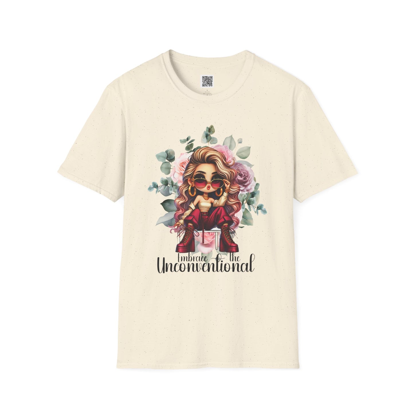Embrace the Unconventional | Unisex Softstyle T-Shirt - Floral Graphic Tee