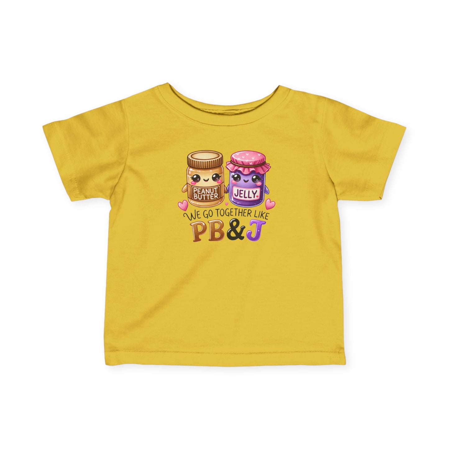 Cute PB&J Infant Tee - We Go Together Like Peanut Butter and Jelly