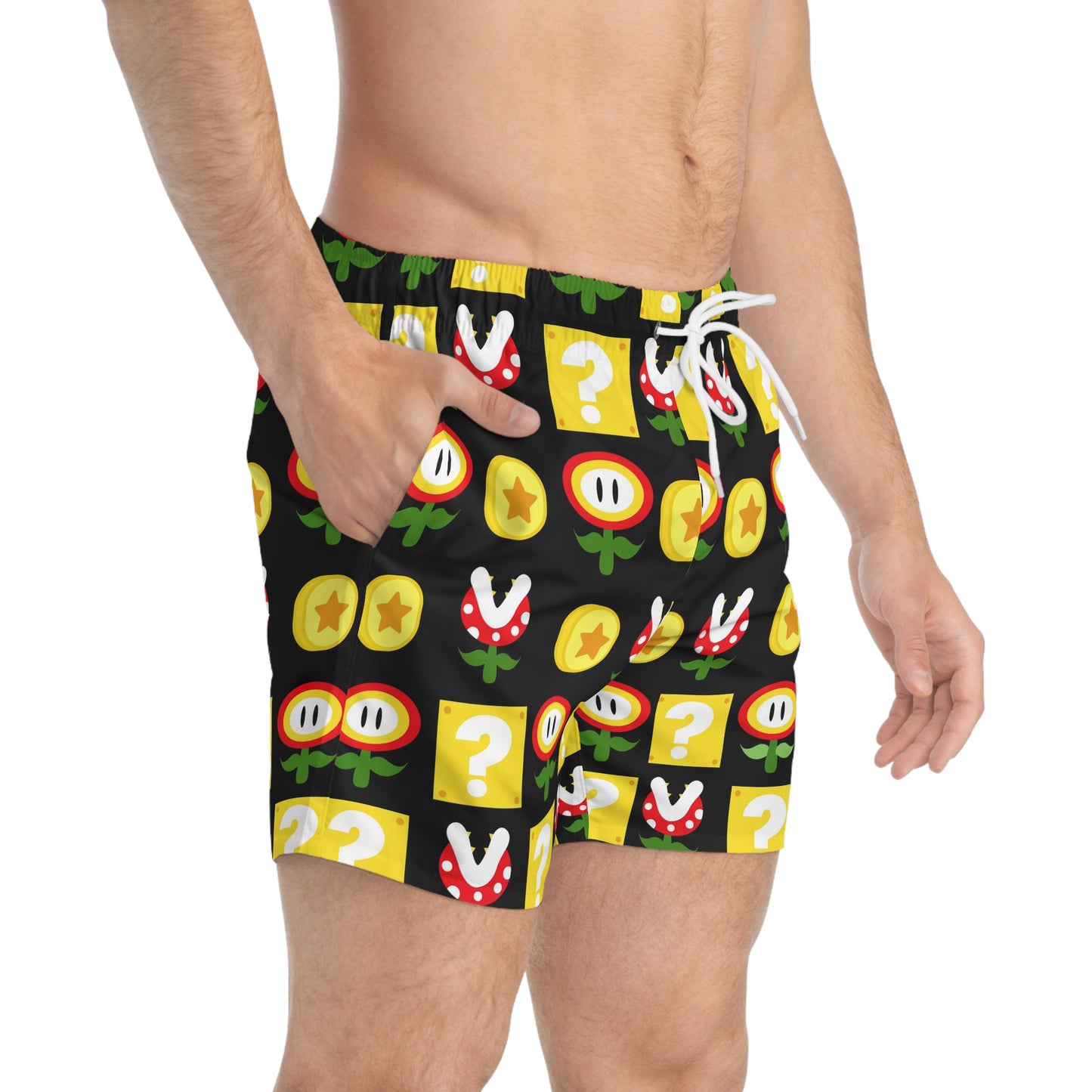 Fun Video Game Themed Swim Trunks - Perfect for Beach Days and Pool Parties