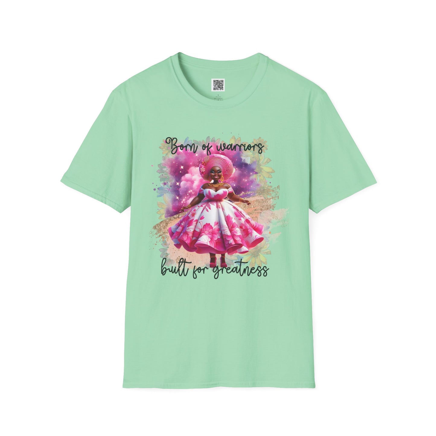 Born of Warriors | Unisex Softstyle T-Shirt - Empowering Design for Greatness