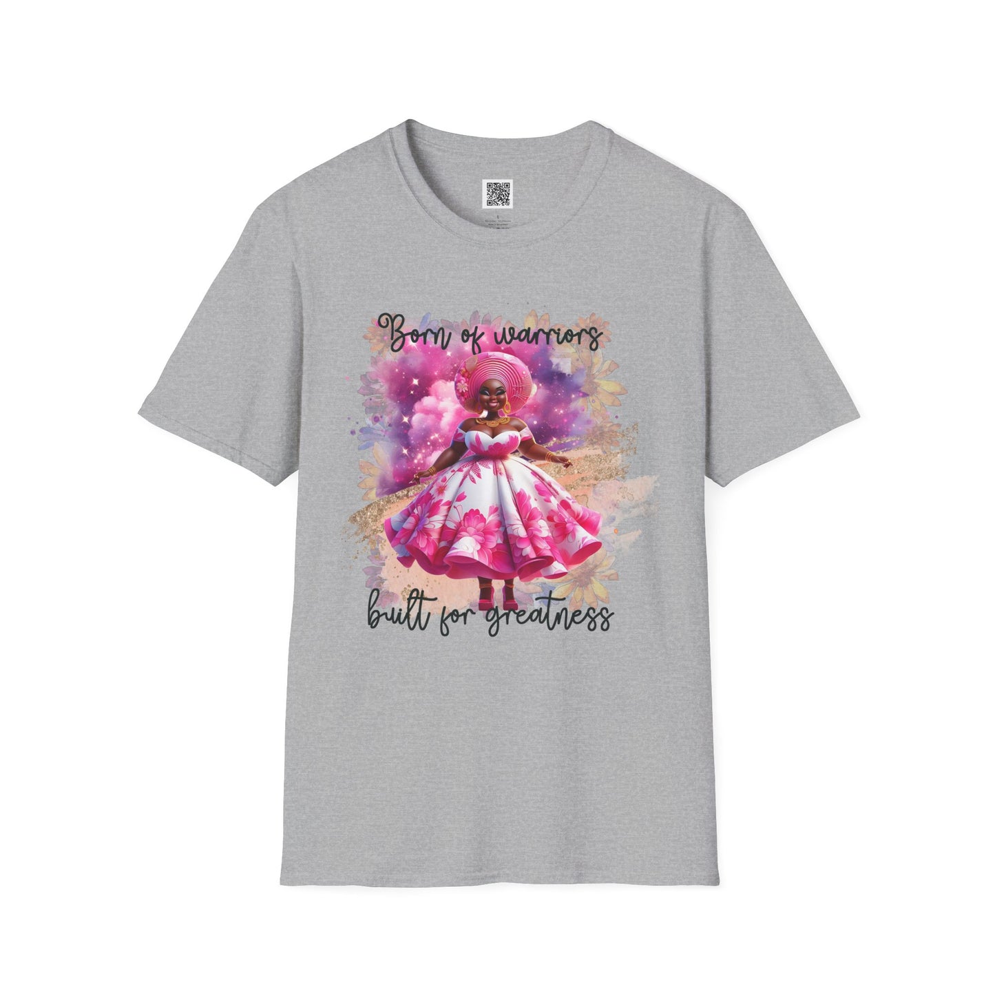 Born of Warriors | Unisex Softstyle T-Shirt - Empowering Design for Greatness