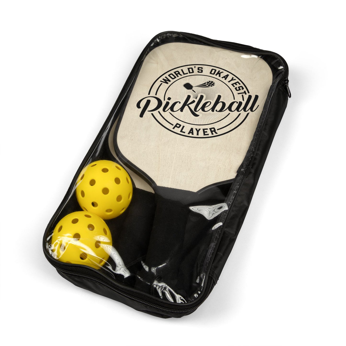 Pickleball Paddle Set - World's Okayest Player Gear