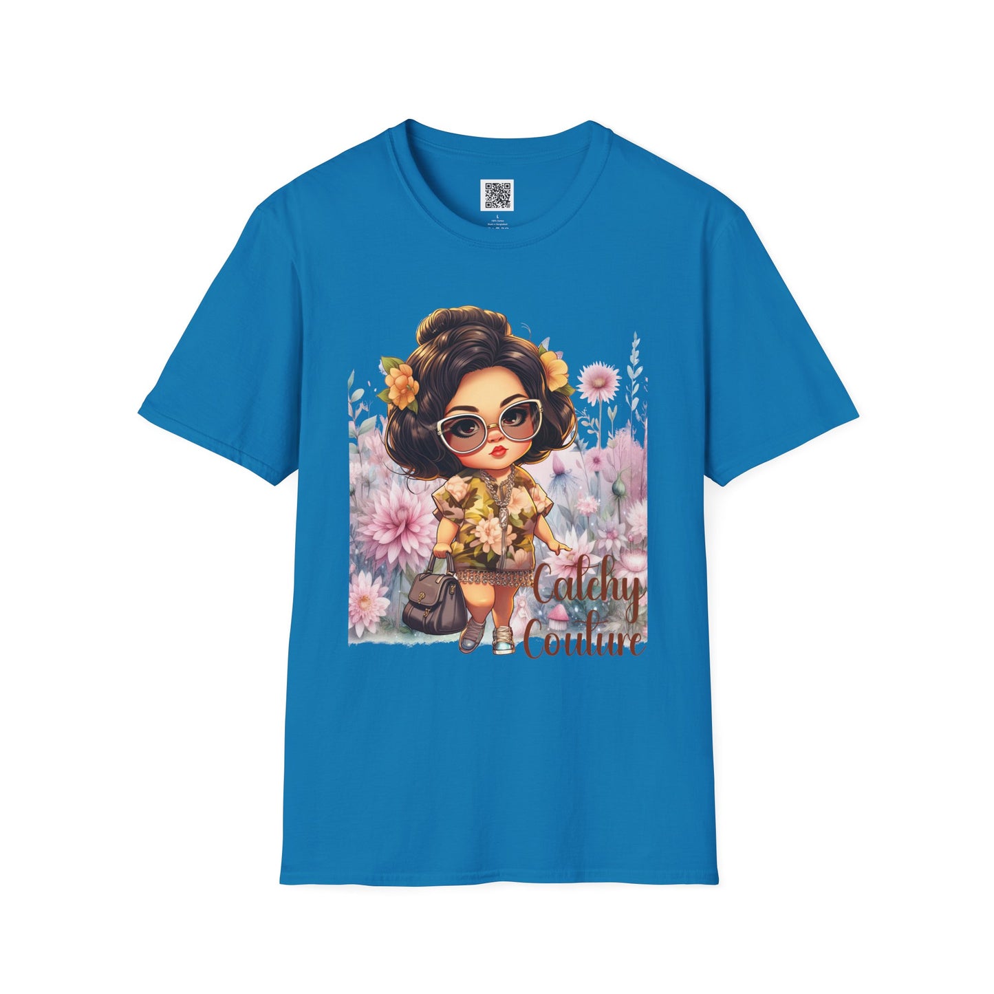Catchy Couture | Unisex Softstyle T-Shirt - Stylish Floral Design for Fashion Lovers