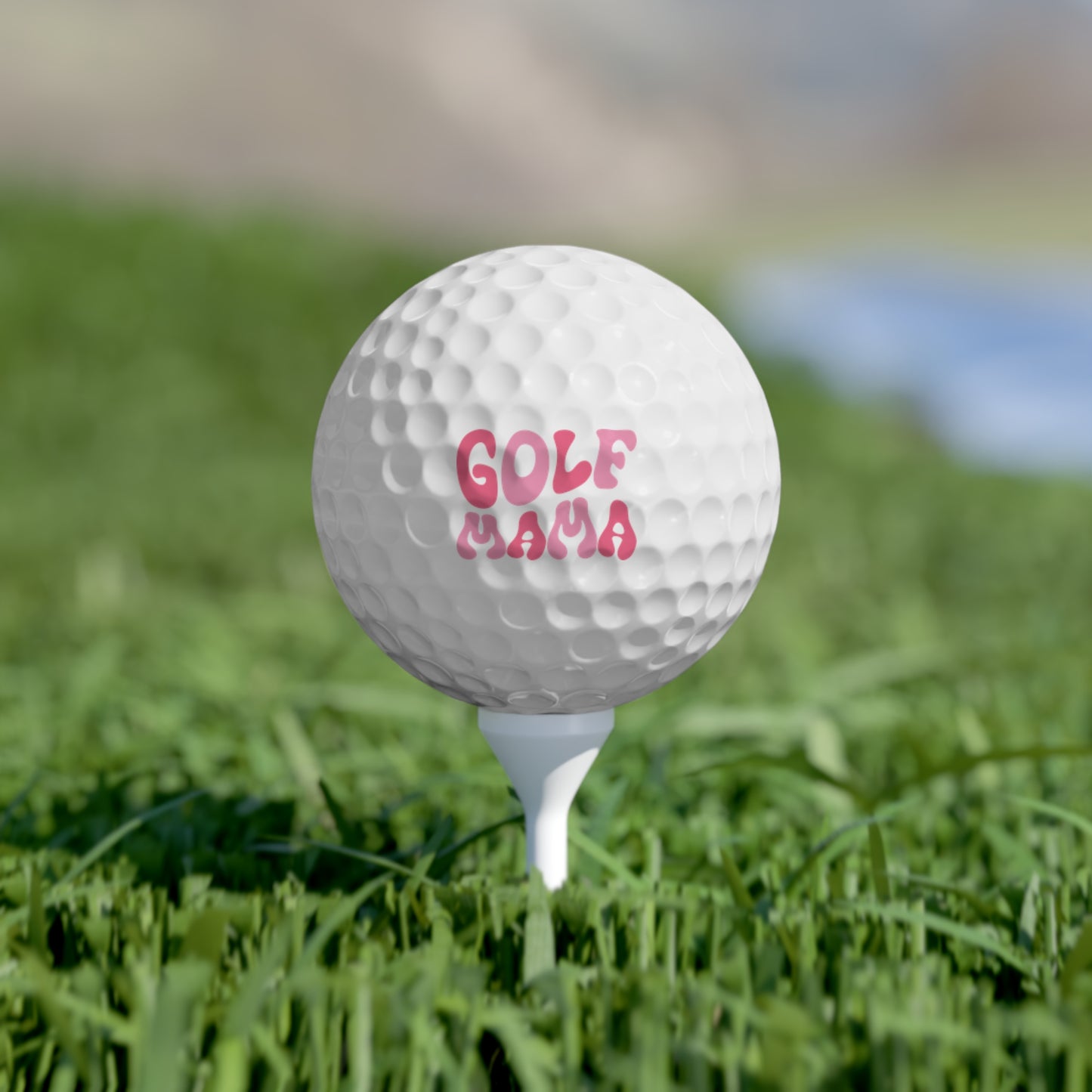 Golf Balls Set - 6pcs 'Golf Mama' Design - Perfect Gift for Golf Lovers