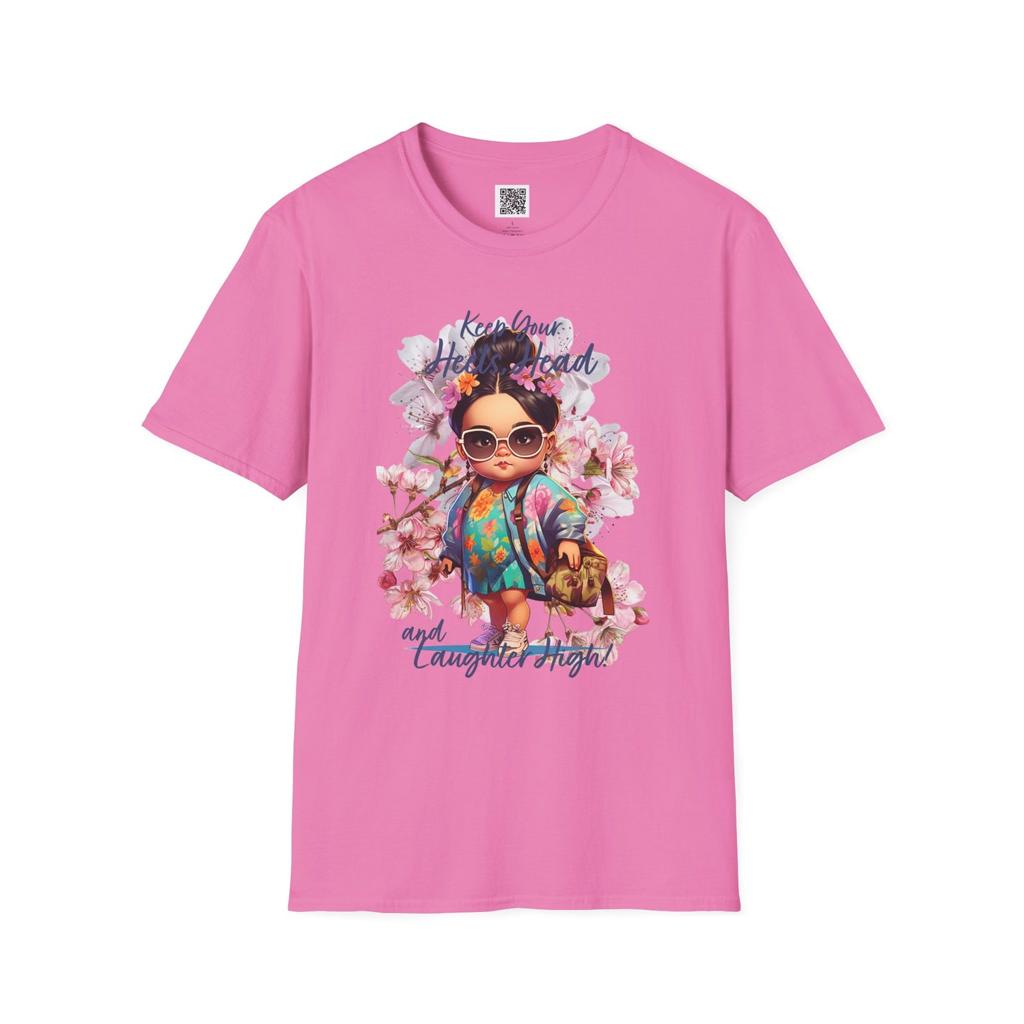 Keep Your Head Up and Laugh Out Loud! | Inspirational Unisex Softstyle T-Shirt