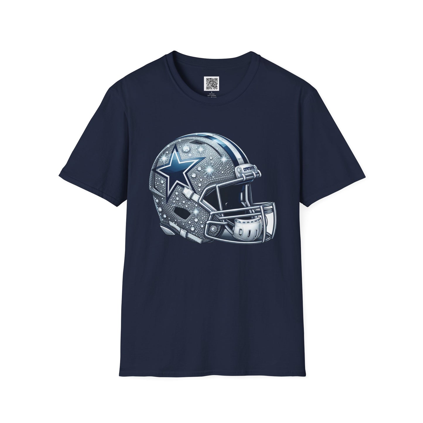 Unisex Softstyle T-Shirt - Retro Football Helmet Design