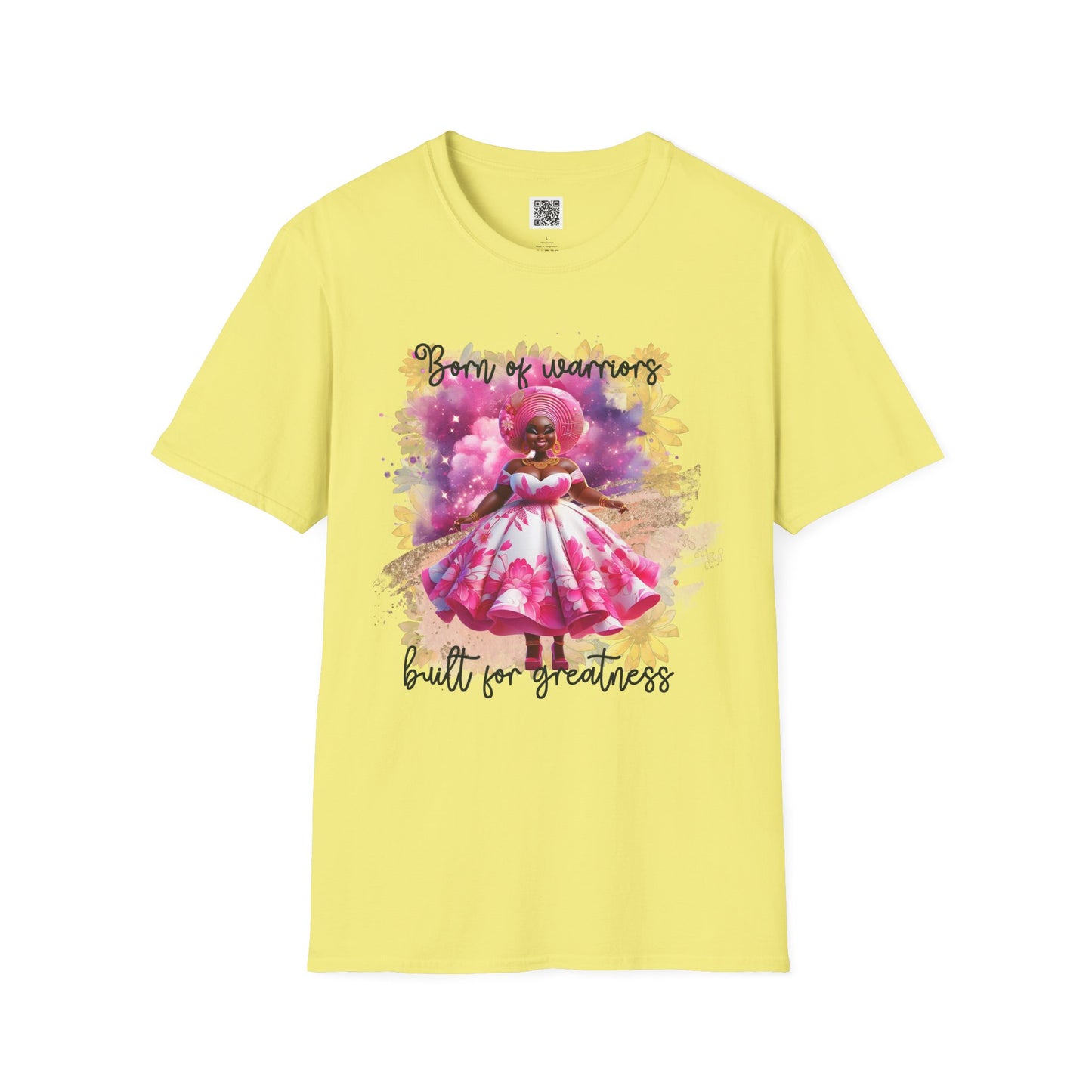 Born of Warriors | Unisex Softstyle T-Shirt - Empowering Design for Greatness