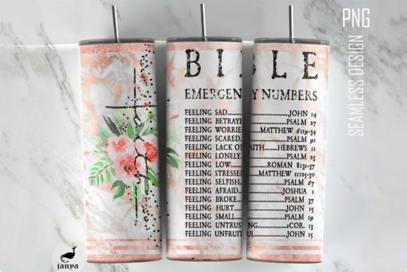 Bible Emergency Numbers Tumbler