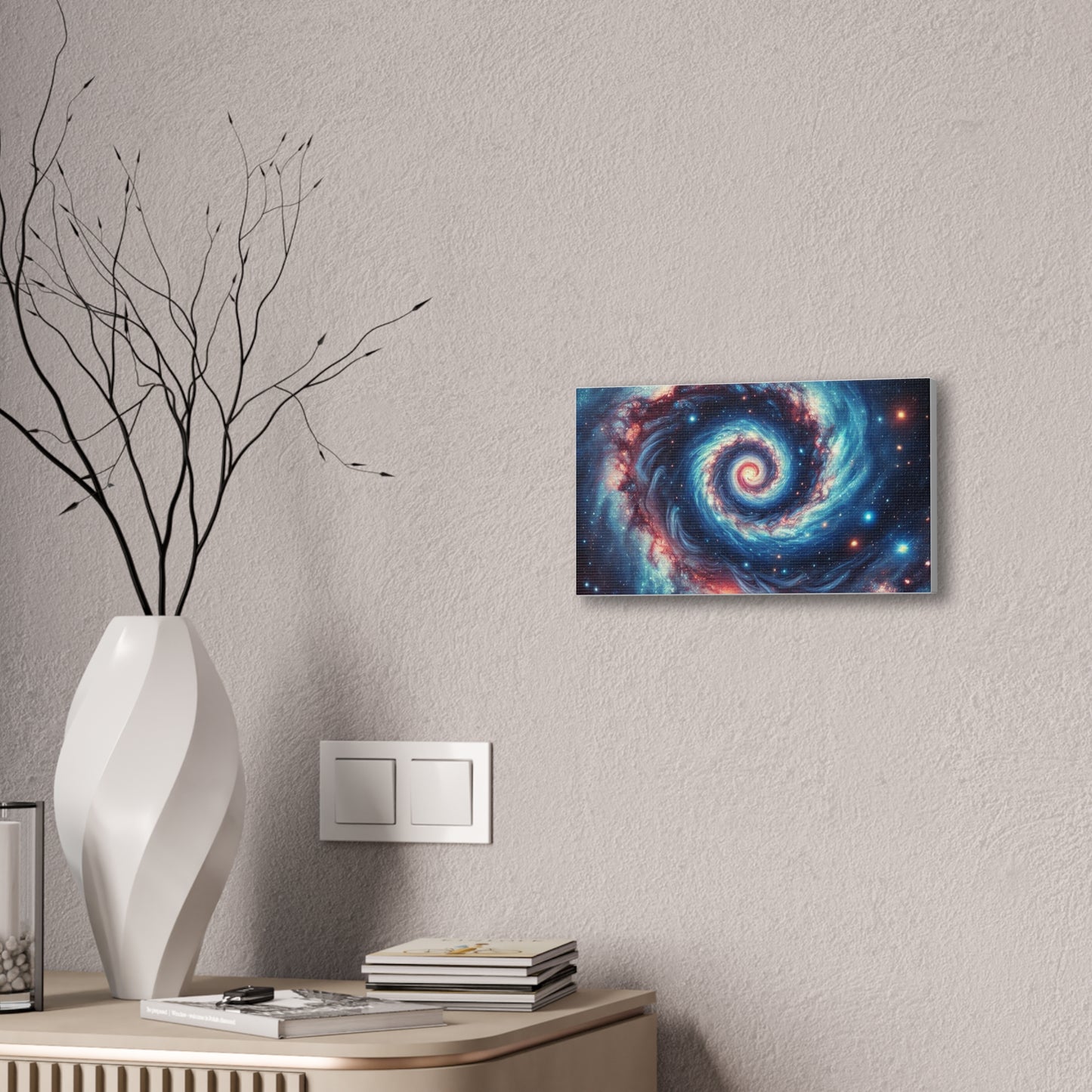 Cosmic Swirl Canvas Art - Galaxy Wall Decor for Space Lovers