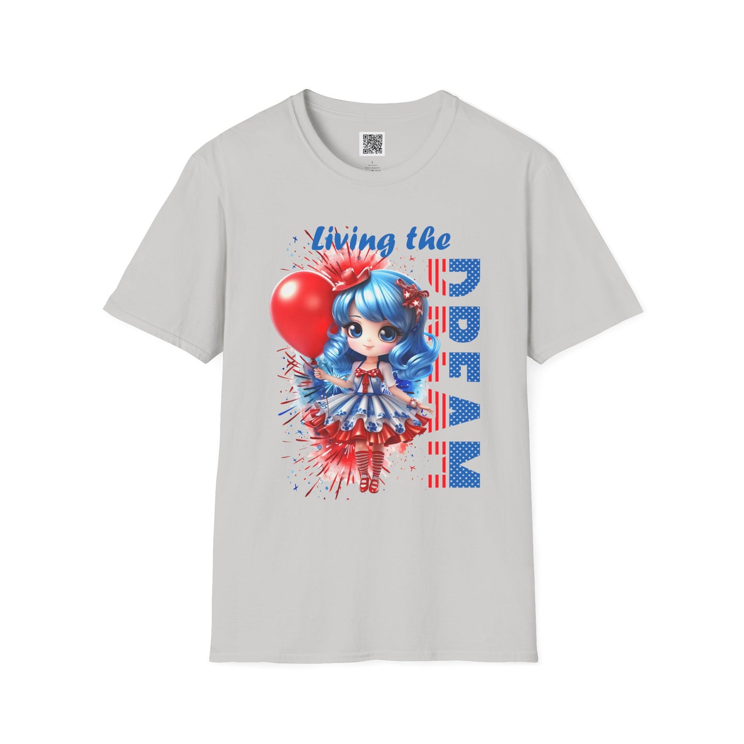 Living the Dream | Unisex Softstyle T-Shirt - Patriotic Celebrations