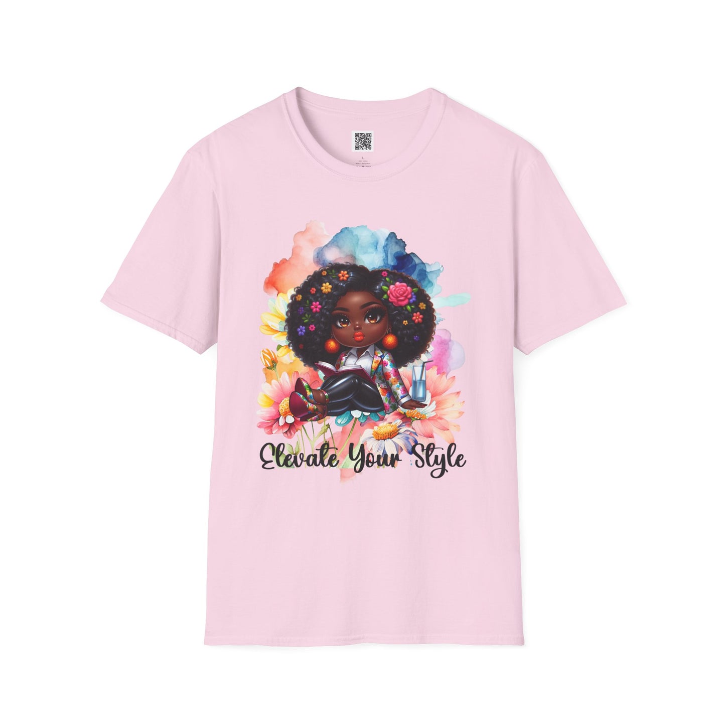 Elevate Your Style | Unisex Softstyle T-Shirt - Colorful Afrocentric Art Tee