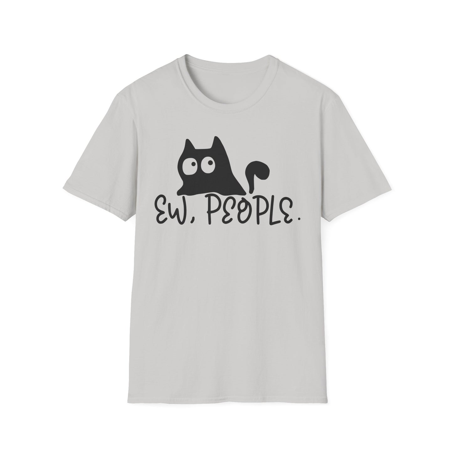 Ew People Unisex Softstyle T-Shirt - Casual, Fun Graphic Tee for Cat Lovers