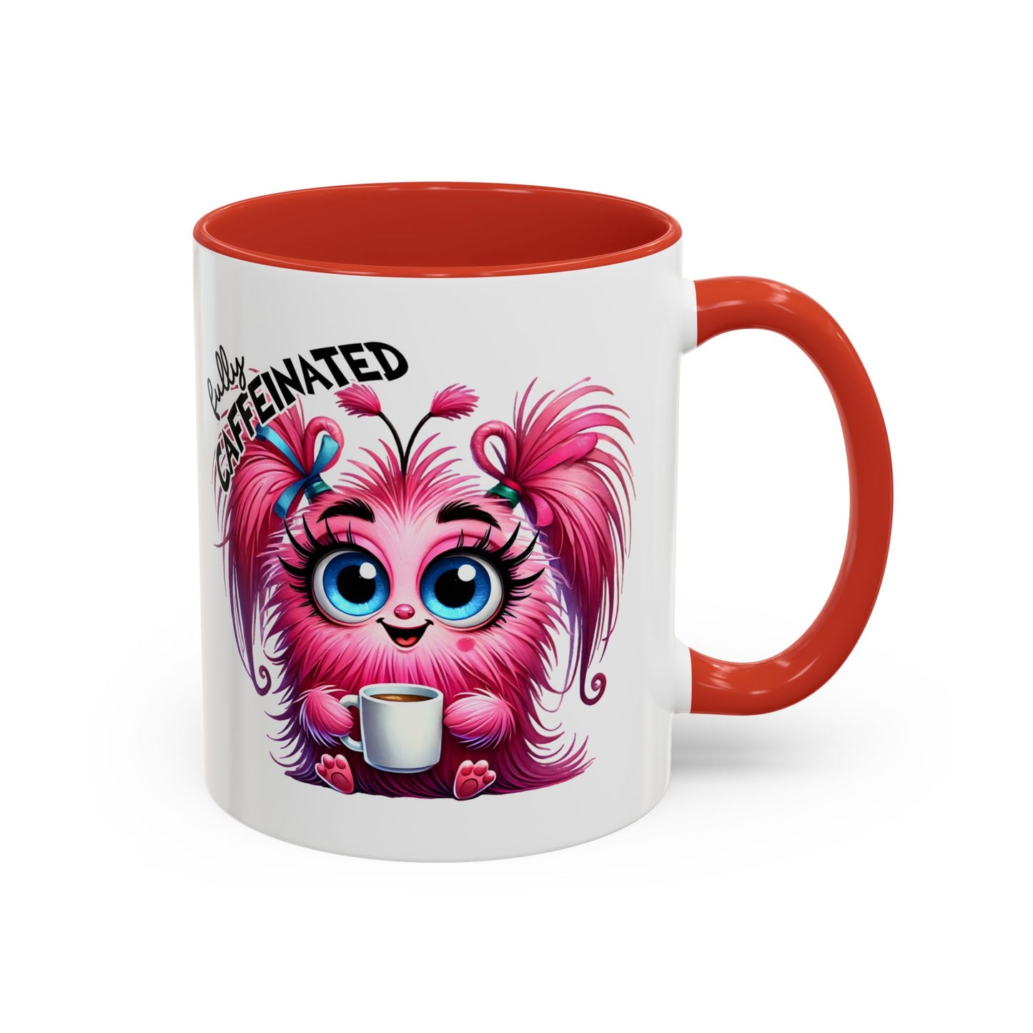 Cute Caffeinated Accent Coffee Mug - Fun Character Design, Perfect for All Ages