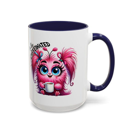Cute Caffeinated Accent Coffee Mug - Fun Character Design, Perfect for All Ages