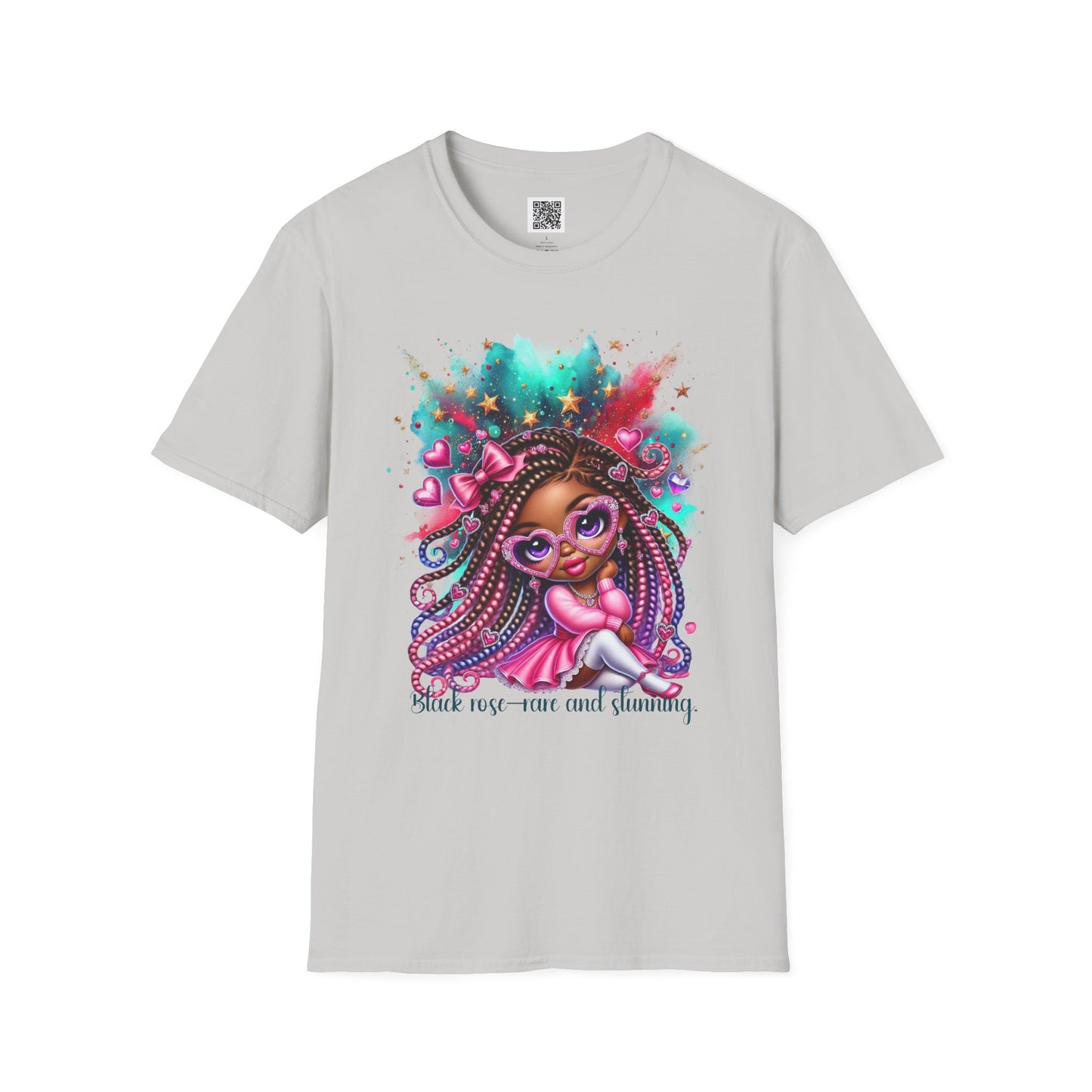 "Self-Love & Glamour" Unisex Softstyle T-Shirt - Colorful Graphic Tee