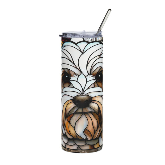 Mini Aussiechon Dog Lover Pet Tumbler - 20oz Pet Lover Travel Mug