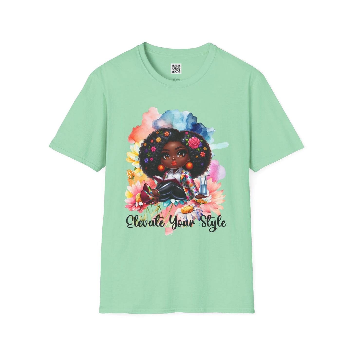 Elevate Your Style | Unisex Softstyle T-Shirt - Colorful Afrocentric Art Tee