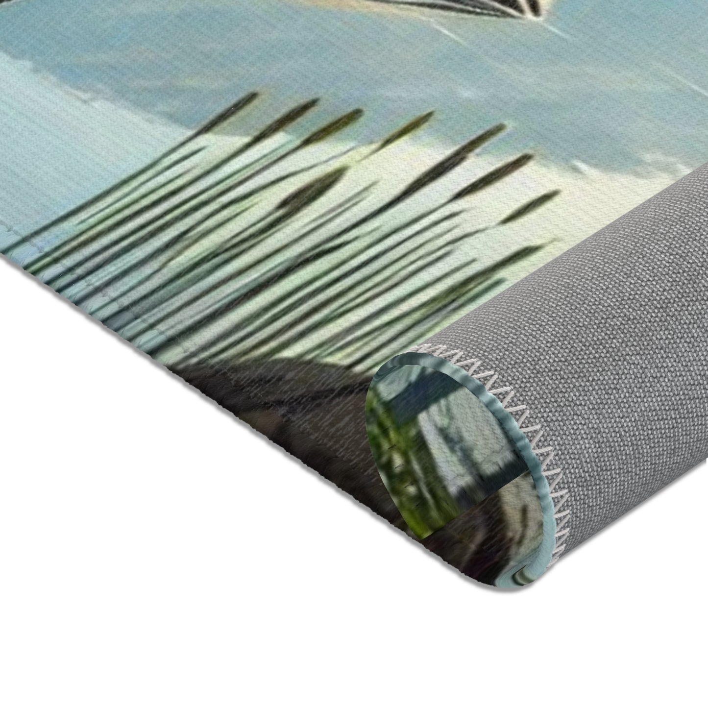 Scenic Nature Area Rug – Serene Landscape Design for Home Décor