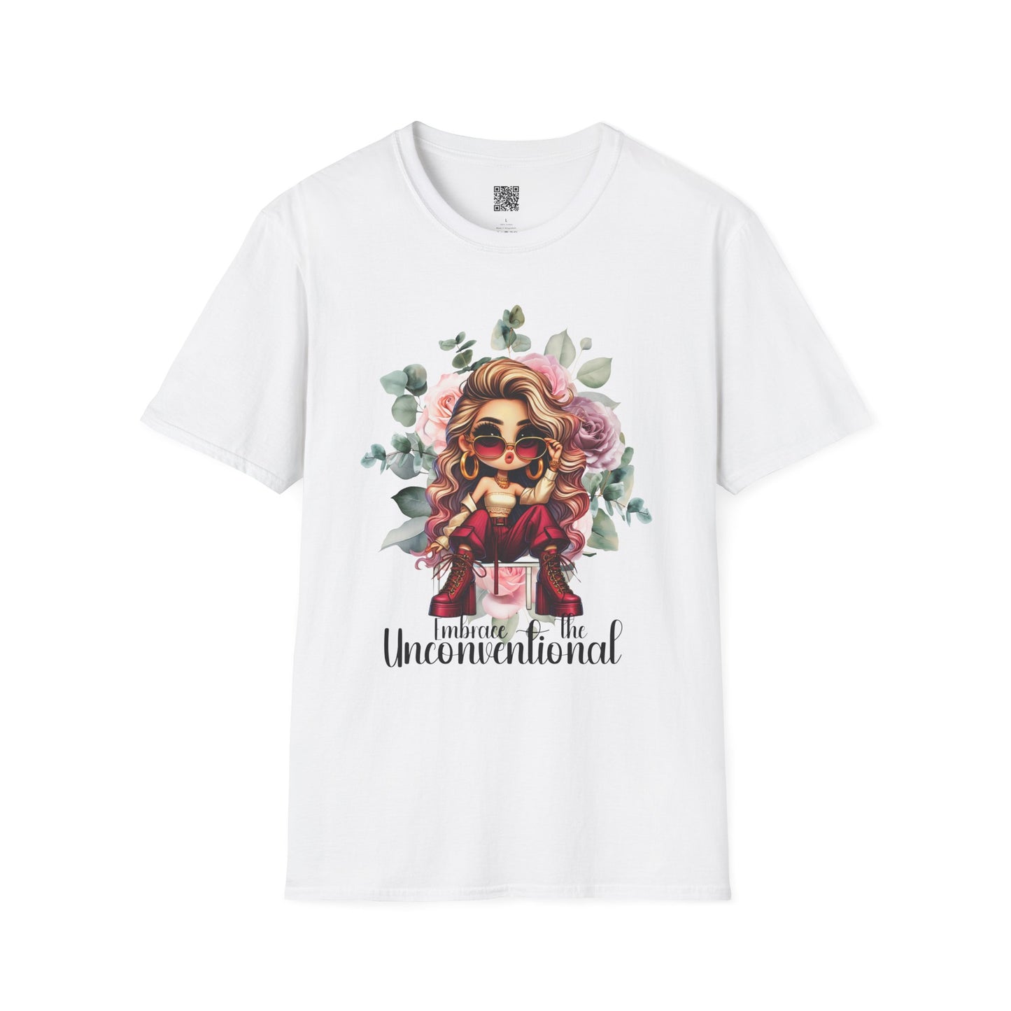 Embrace the Unconventional | Unisex Softstyle T-Shirt - Floral Graphic Tee