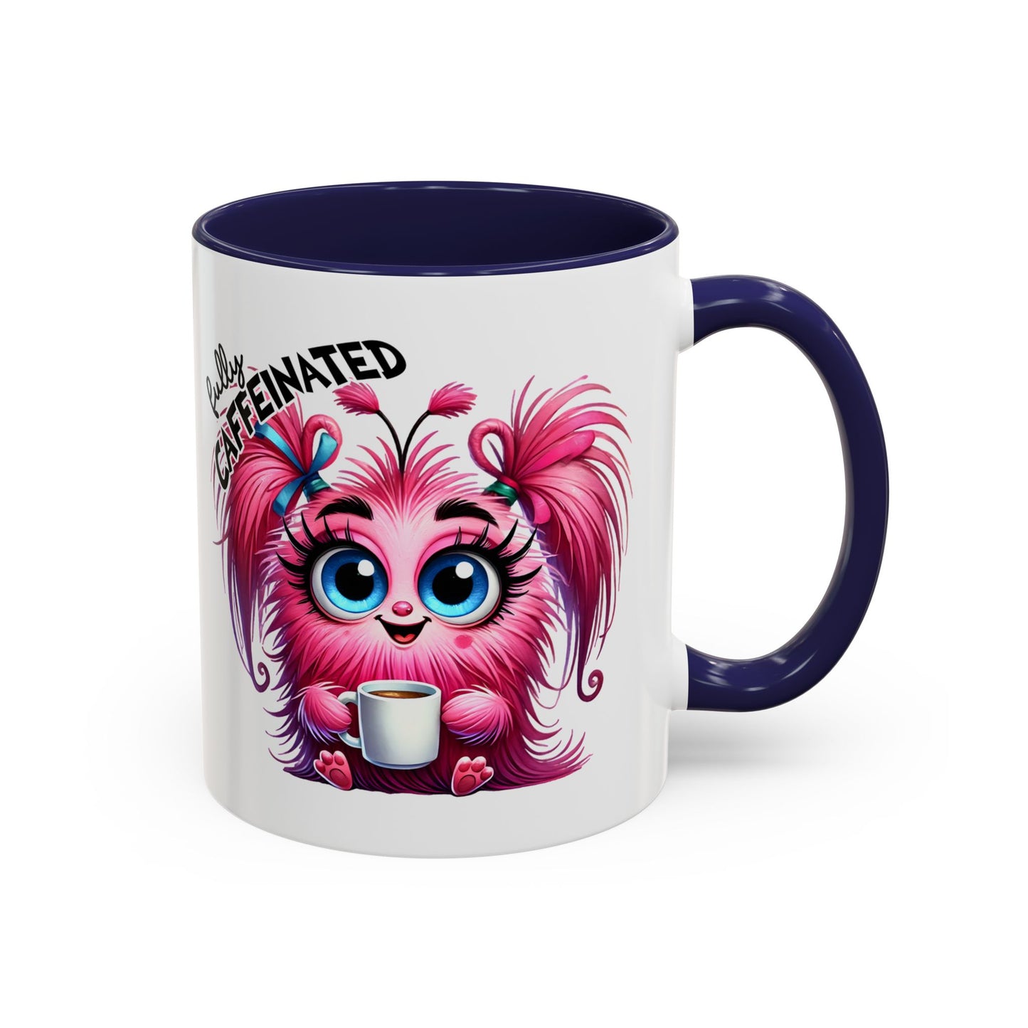 Cute Caffeinated Accent Coffee Mug - Fun Character Design, Perfect for All Ages