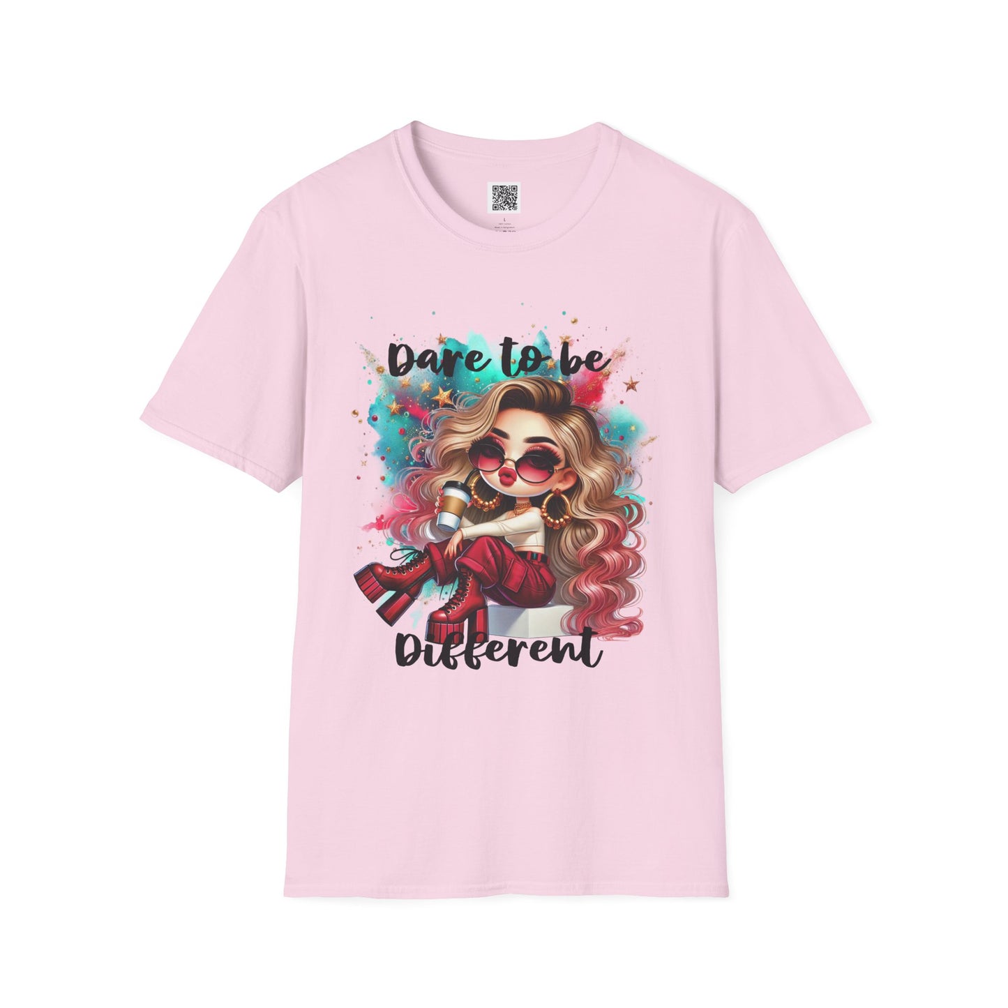 Dare to Be Different | Unisex Softstyle T-Shirt - Trendy Graphic Tee for Self-Expression