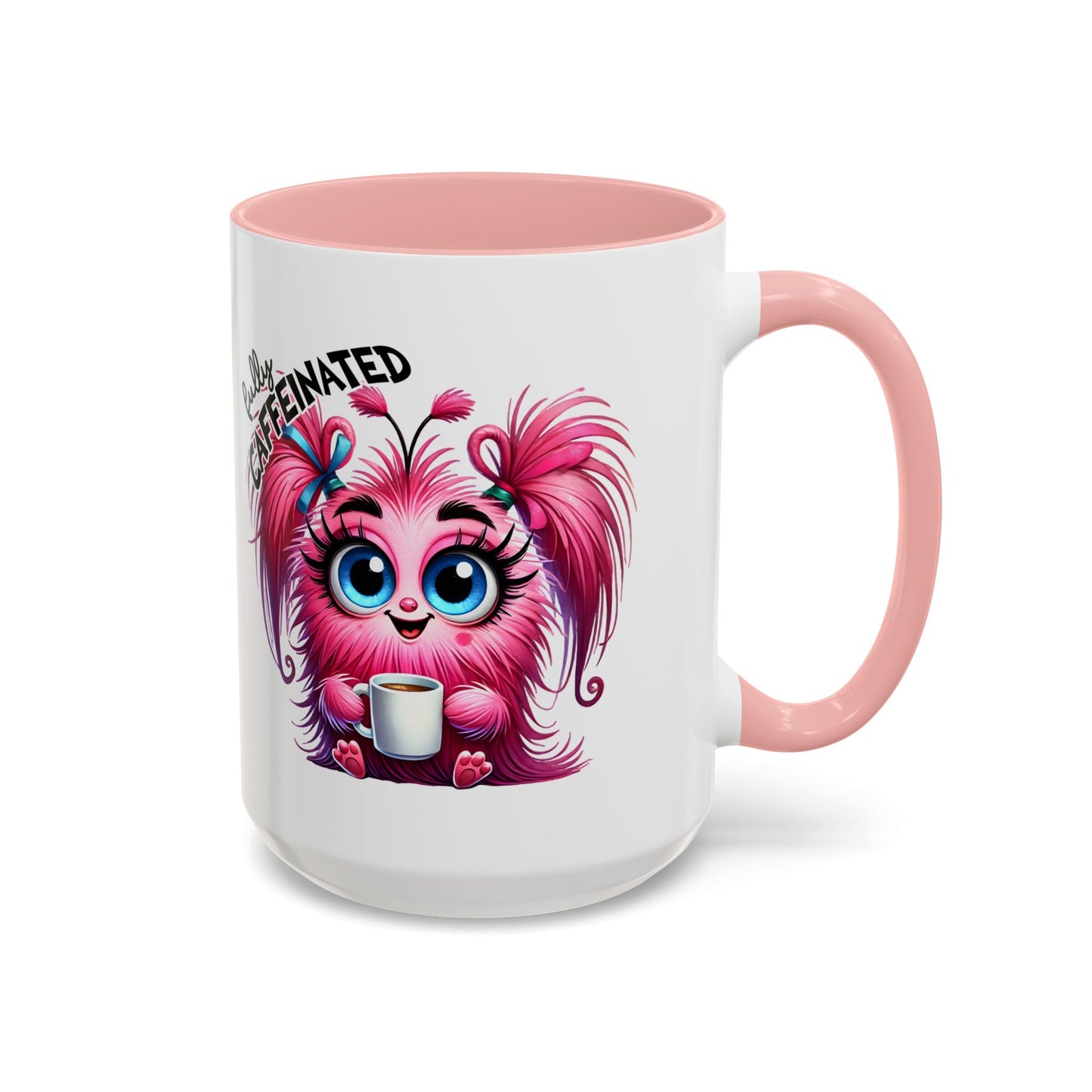 Cute Caffeinated Accent Coffee Mug - Fun Character Design, Perfect for All Ages