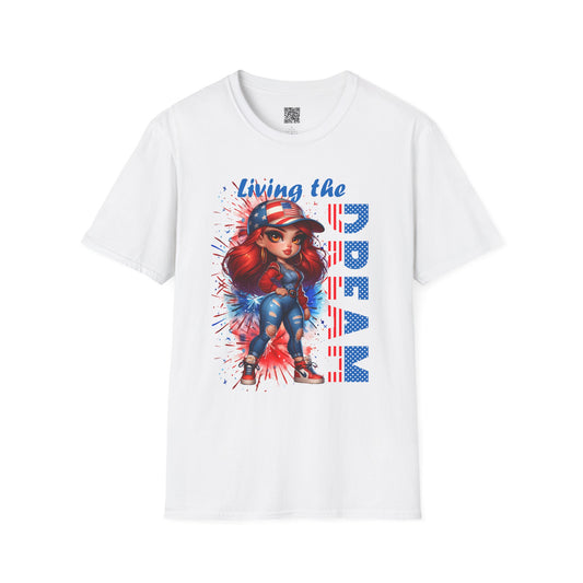 Living the Dream | Unisex Softstyle T-Shirt - Inspirational Graphic Tee