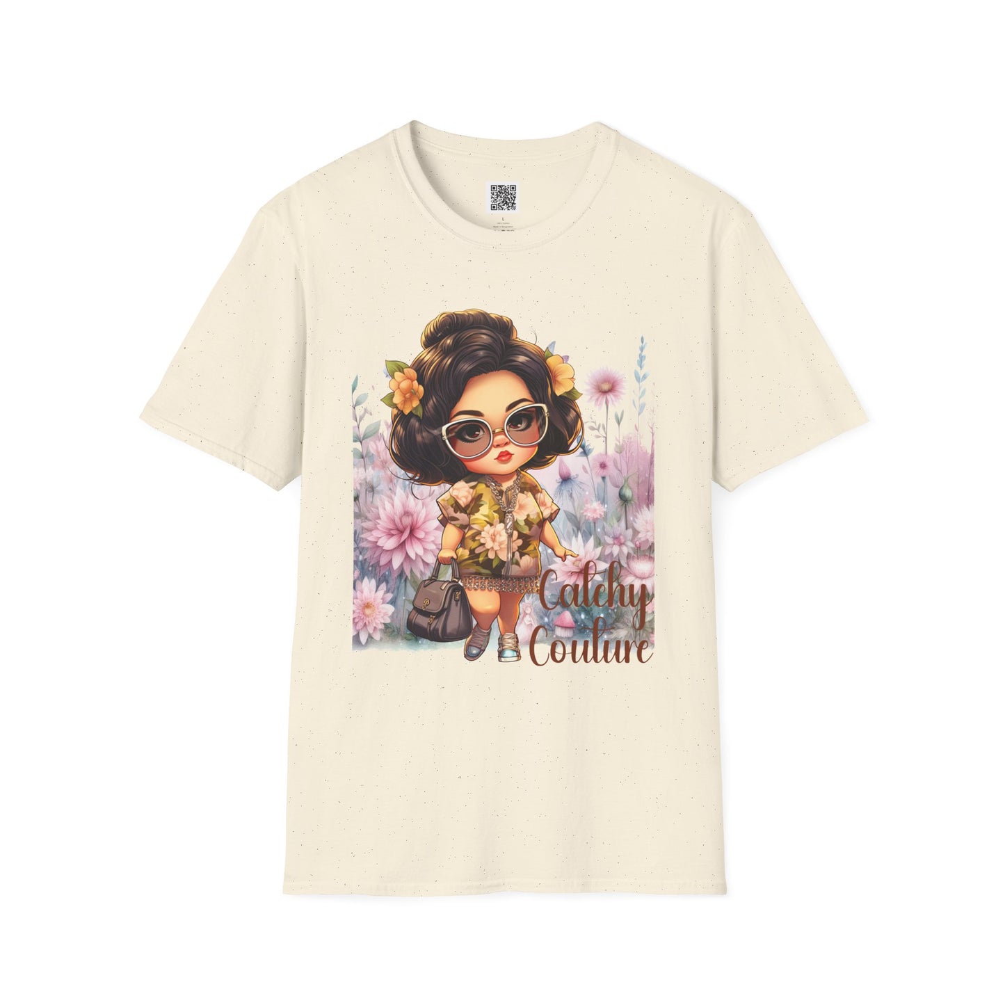 Catchy Couture | Unisex Softstyle T-Shirt - Stylish Floral Design for Fashion Lovers