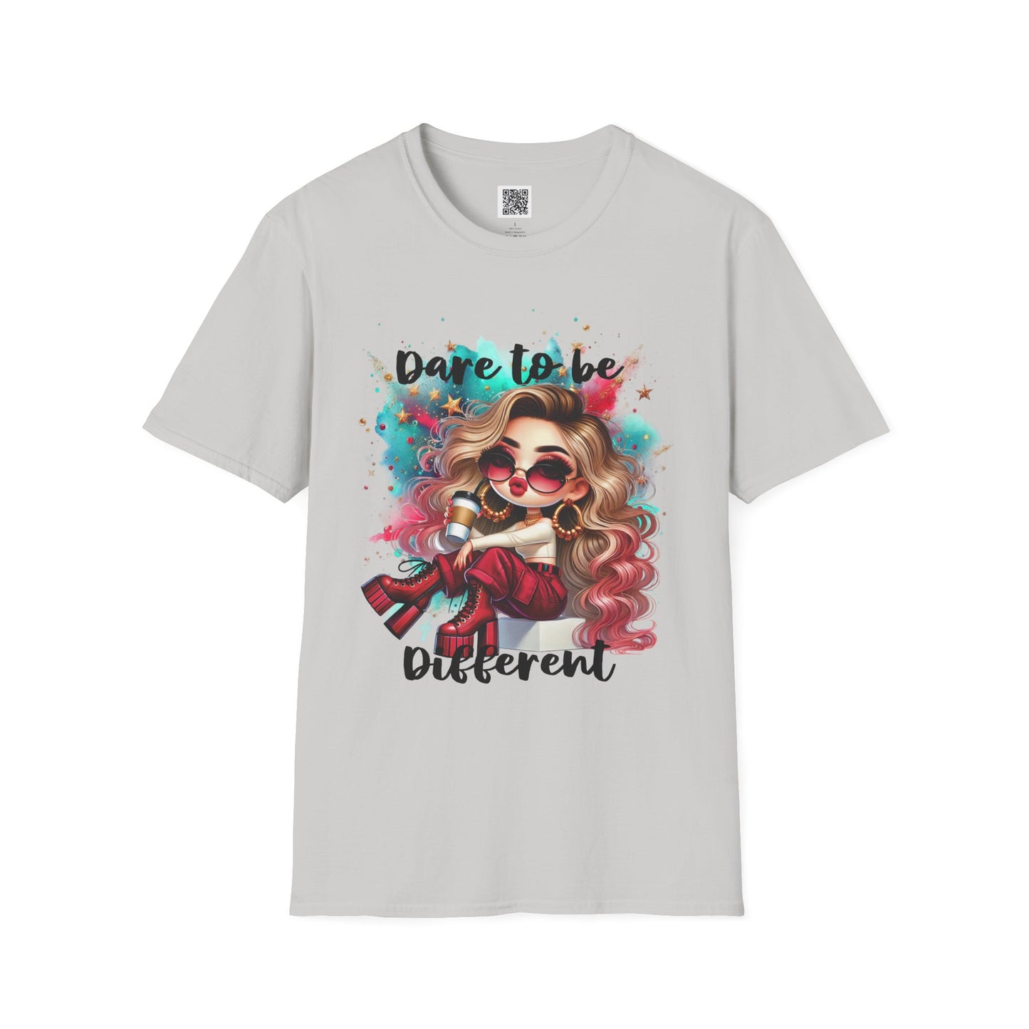Dare to Be Different | Unisex Softstyle T-Shirt - Trendy Graphic Tee for Self-Expression