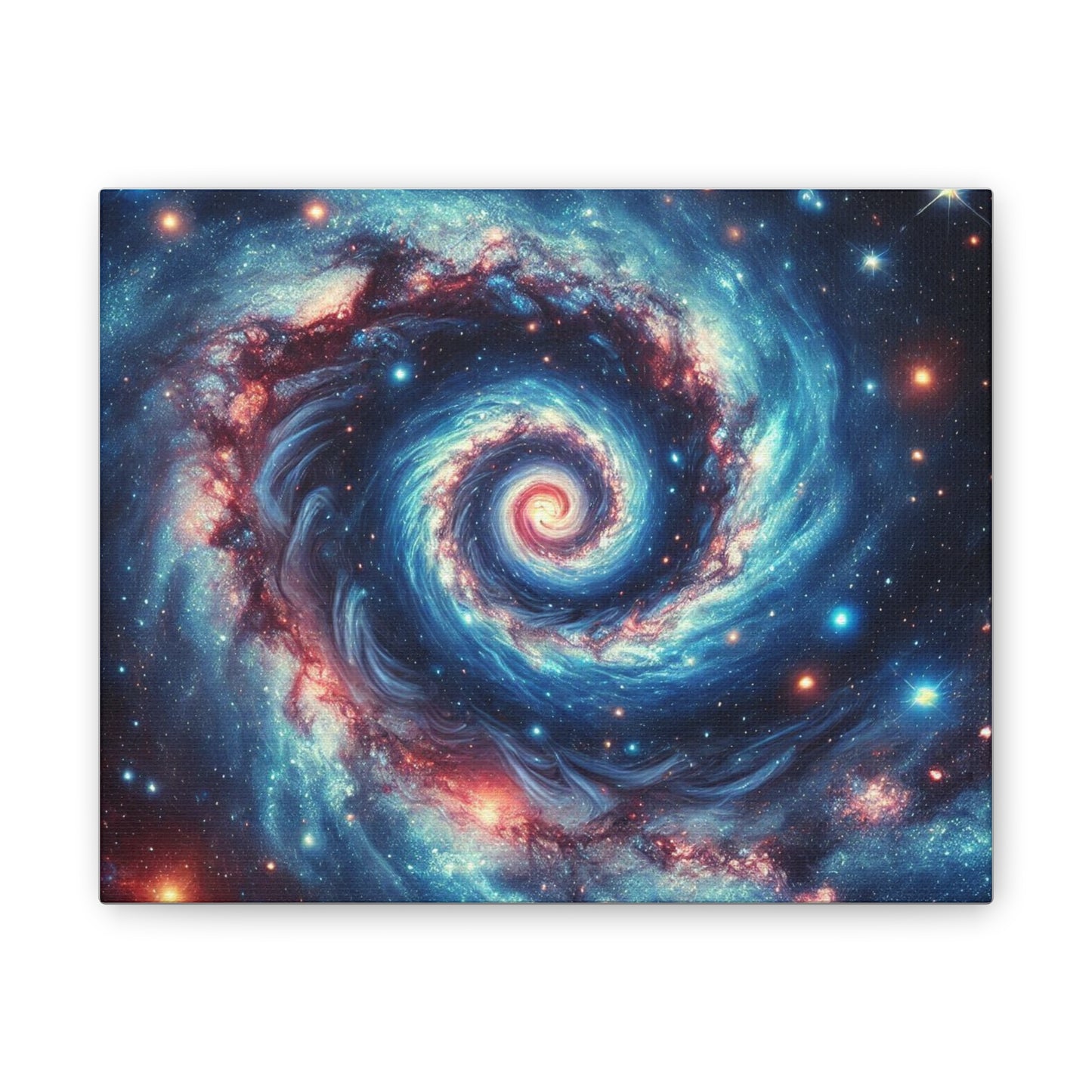 Cosmic Swirl Canvas Art - Galaxy Wall Decor for Space Lovers
