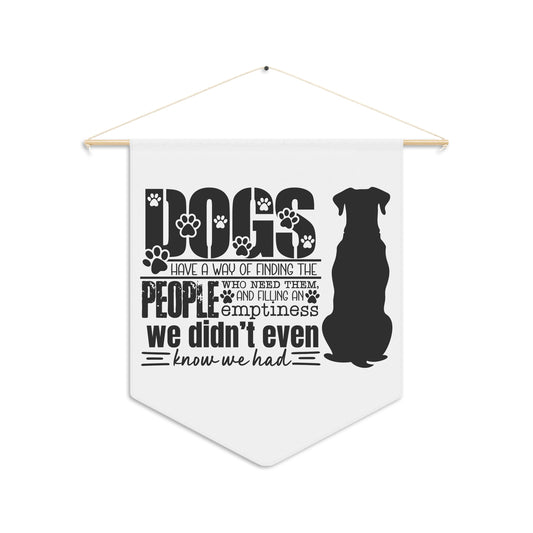 Dog Lover's Wall Pennant - Fill Your Home with Love and Paw Prints - Perfect Gift for Pet Owners