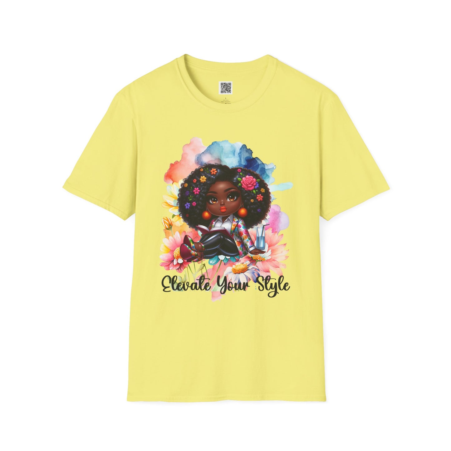 Elevate Your Style | Unisex Softstyle T-Shirt - Colorful Afrocentric Art Tee