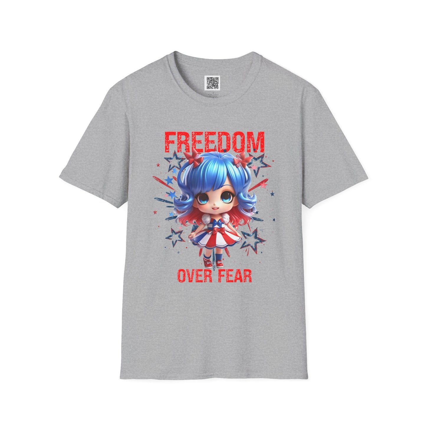 Freedom Over Fear | Unisex T-Shirt – Empowering Graphic Tee for Independence Day and Everyday Wear