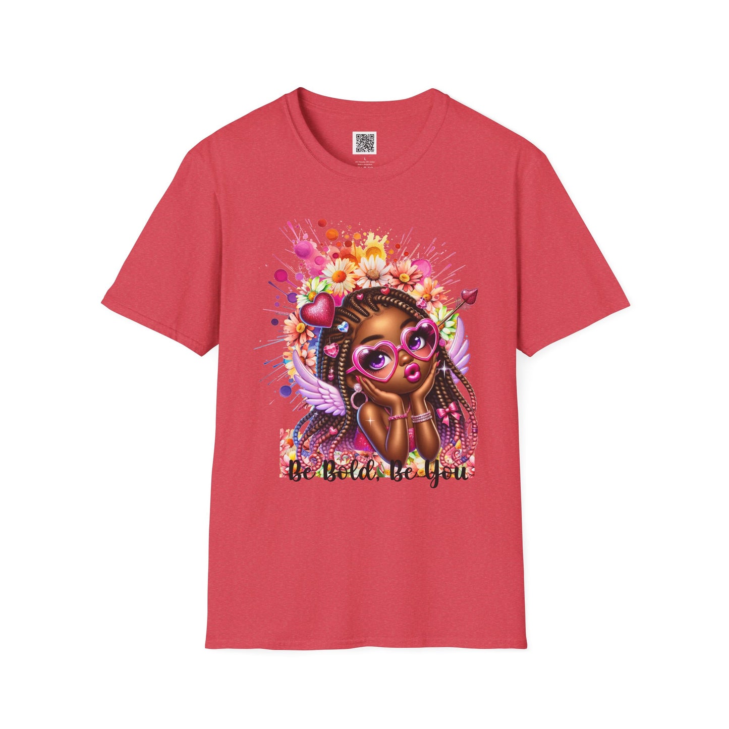 Be Bold & Beautiful | Unisex Softstyle T-Shirt - Vibrant Graphic Tee for Self-Expression