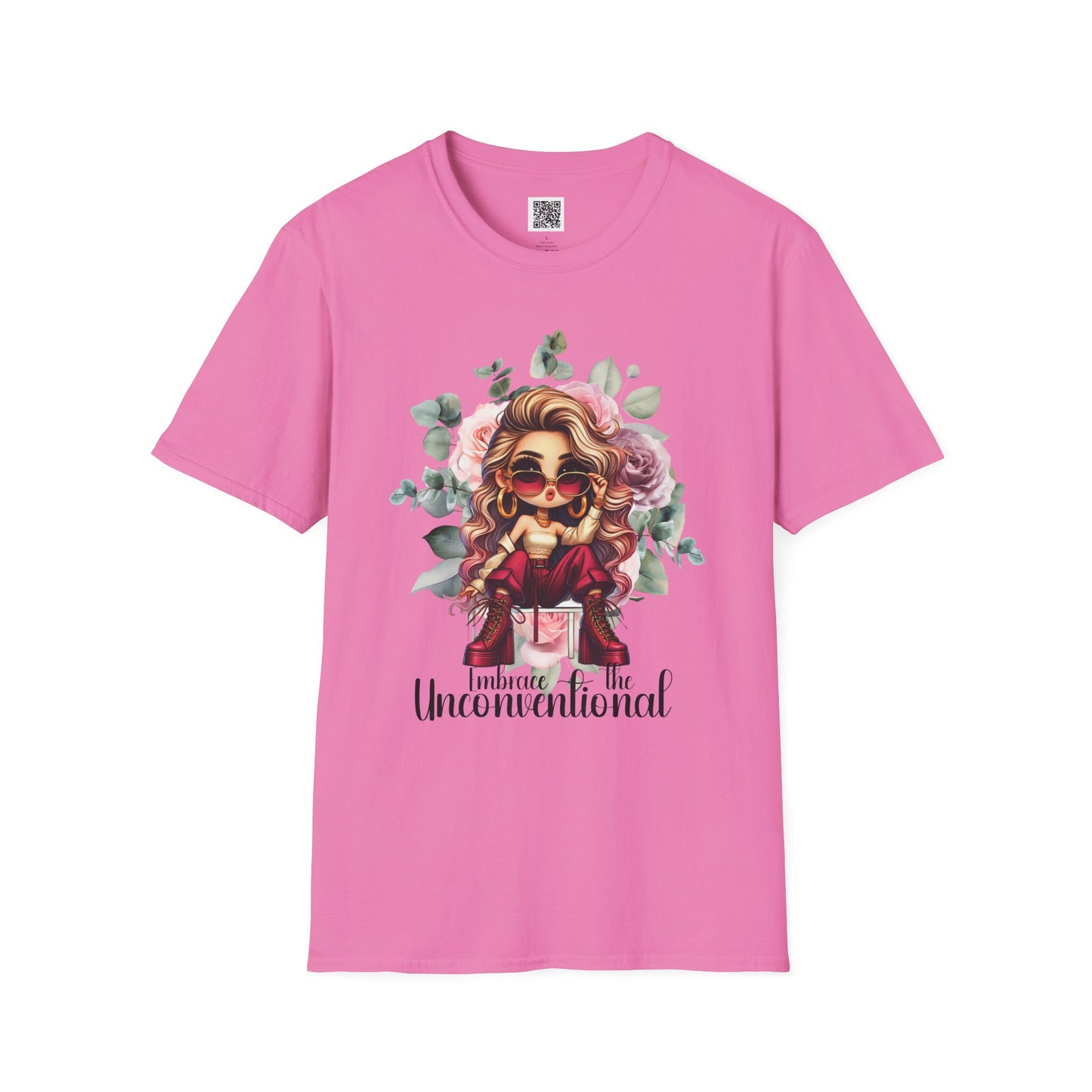 Embrace the Unconventional | Unisex Softstyle T-Shirt - Floral Graphic Tee