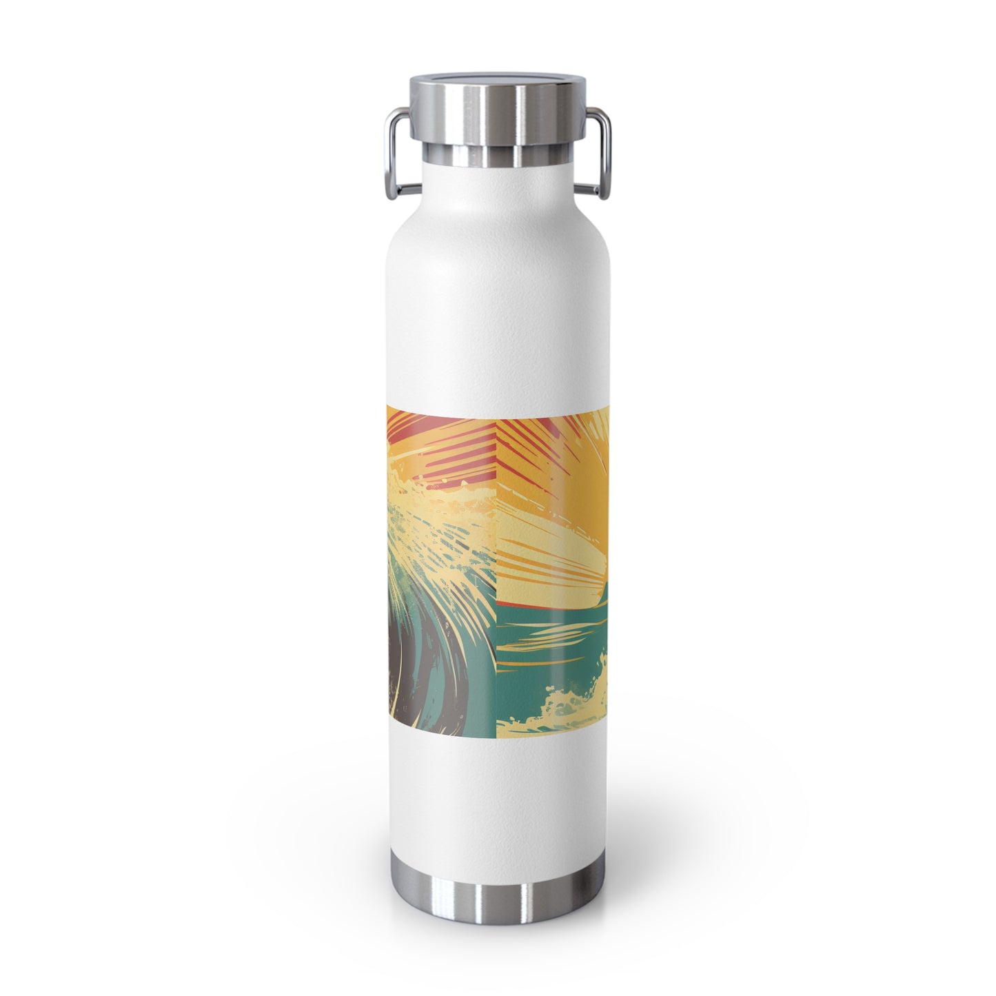 Surfing Adventure Copper Insulated Bottle - 22oz | Eco-Friendly Water Bottle